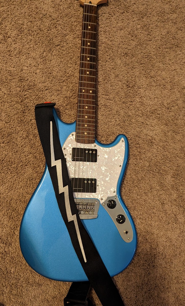 Metal Music Gear Setup by lotmoon featuring Squier Bullet Mustang HH