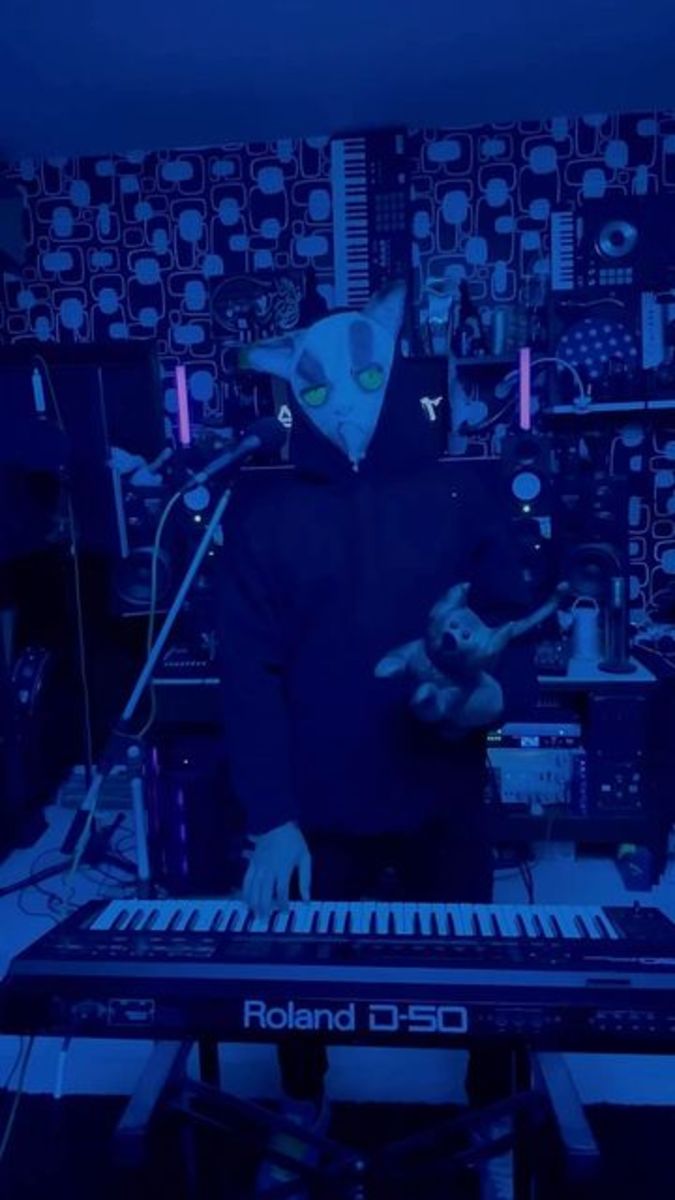 Electronic Studio Setup by djsadcat featuring Roland D-50, Sennheiser e 835, and Yamaha HS5 and 4 more pieces of gear