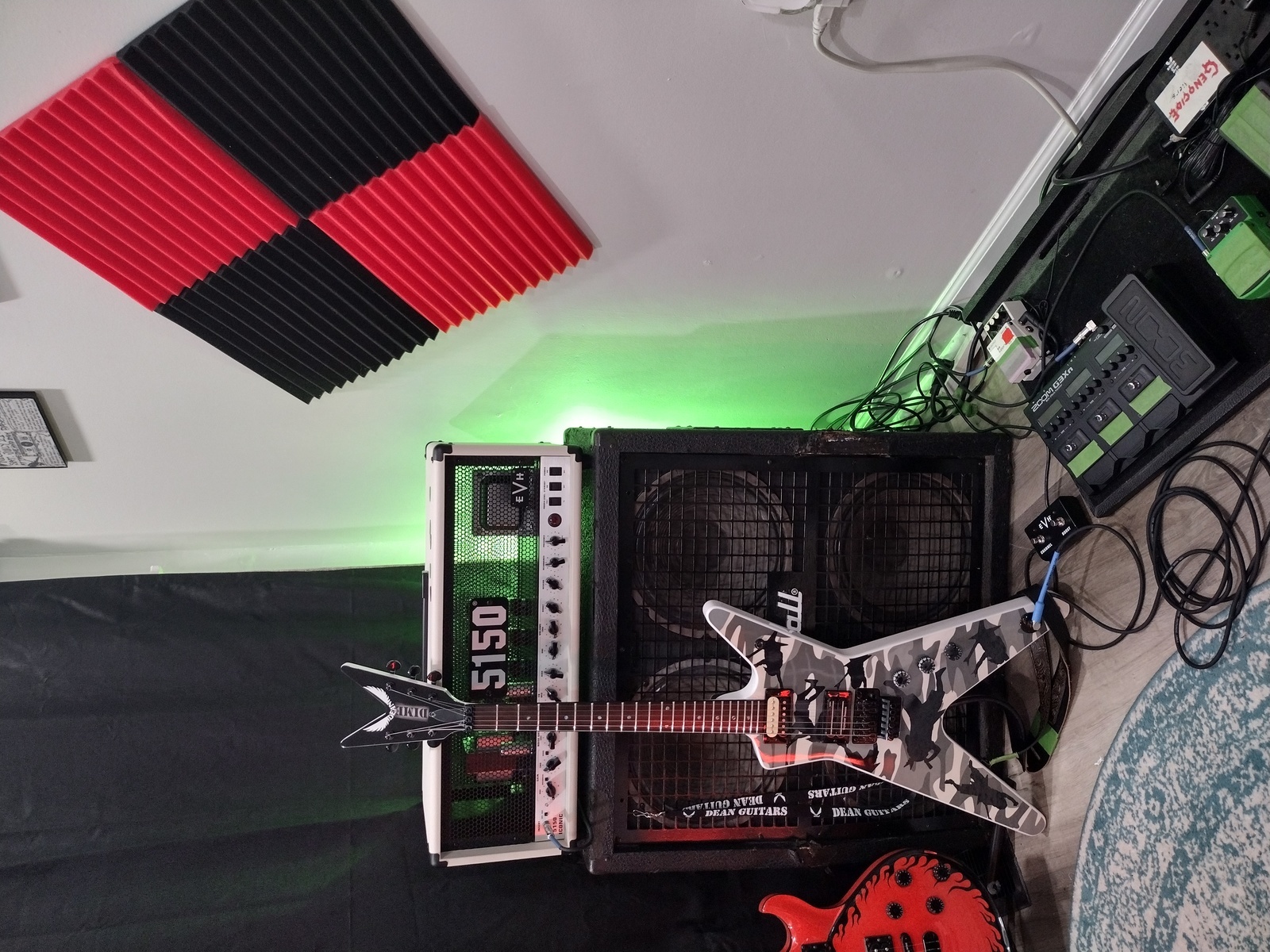 Dean Studio Setup by chadwicktwofive featuring Dean Dime-O-Flage and EVH 5150 Iconic Series 80W Head
