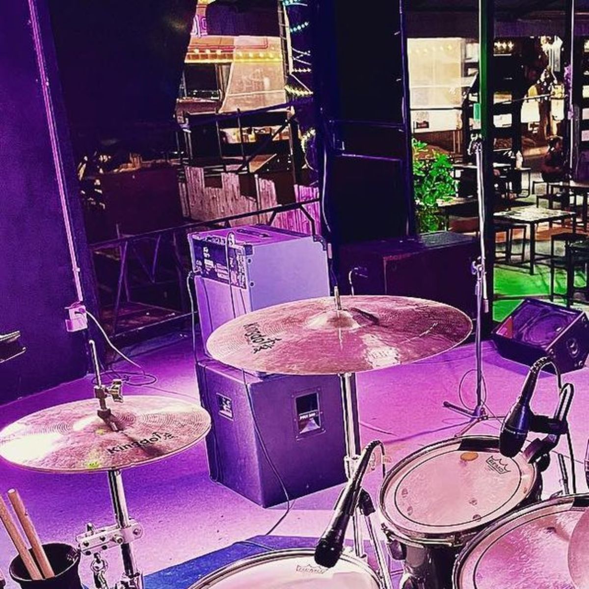 Metal Drum Kit by chitsure featuring Istanbul Agop 20" Xist Ride, Vater Power 5B, and Remo Coated Emperor X and 1 more piece of gear