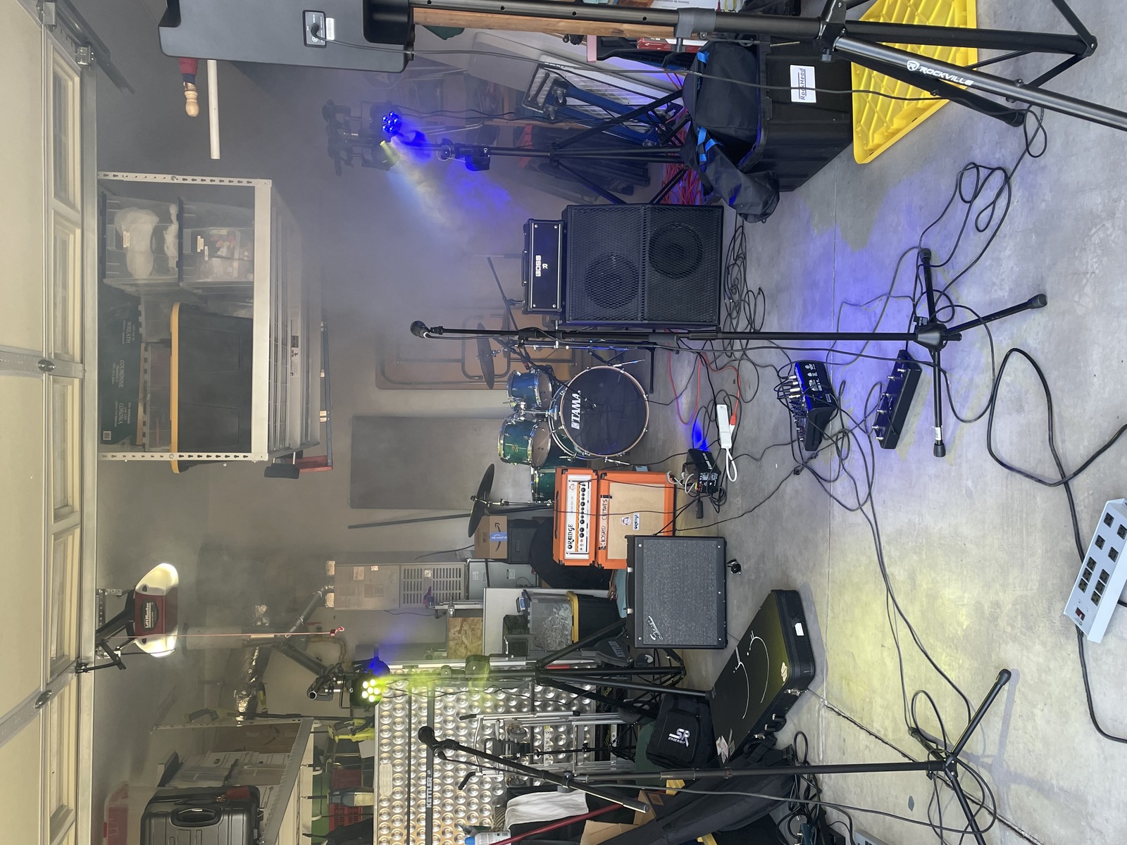 Live Rig by ashton_roske featuring Fender Mustang GTX100, Boss Katana Air, and Orange Super Crush 100 and 2 more pieces of gear