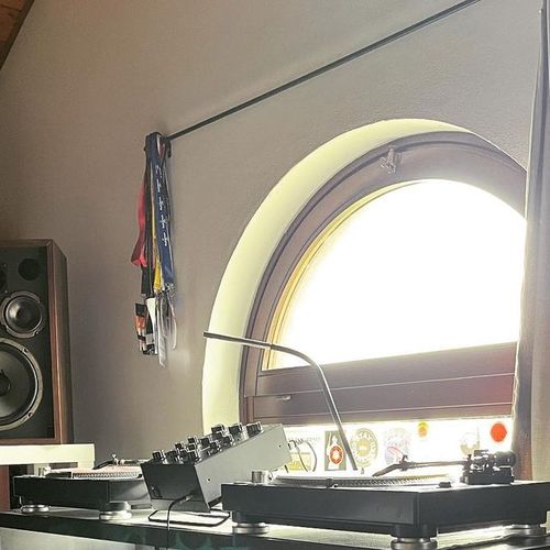 Photo of omnitronic trm 202 and more gear in a studio, live, and DJ