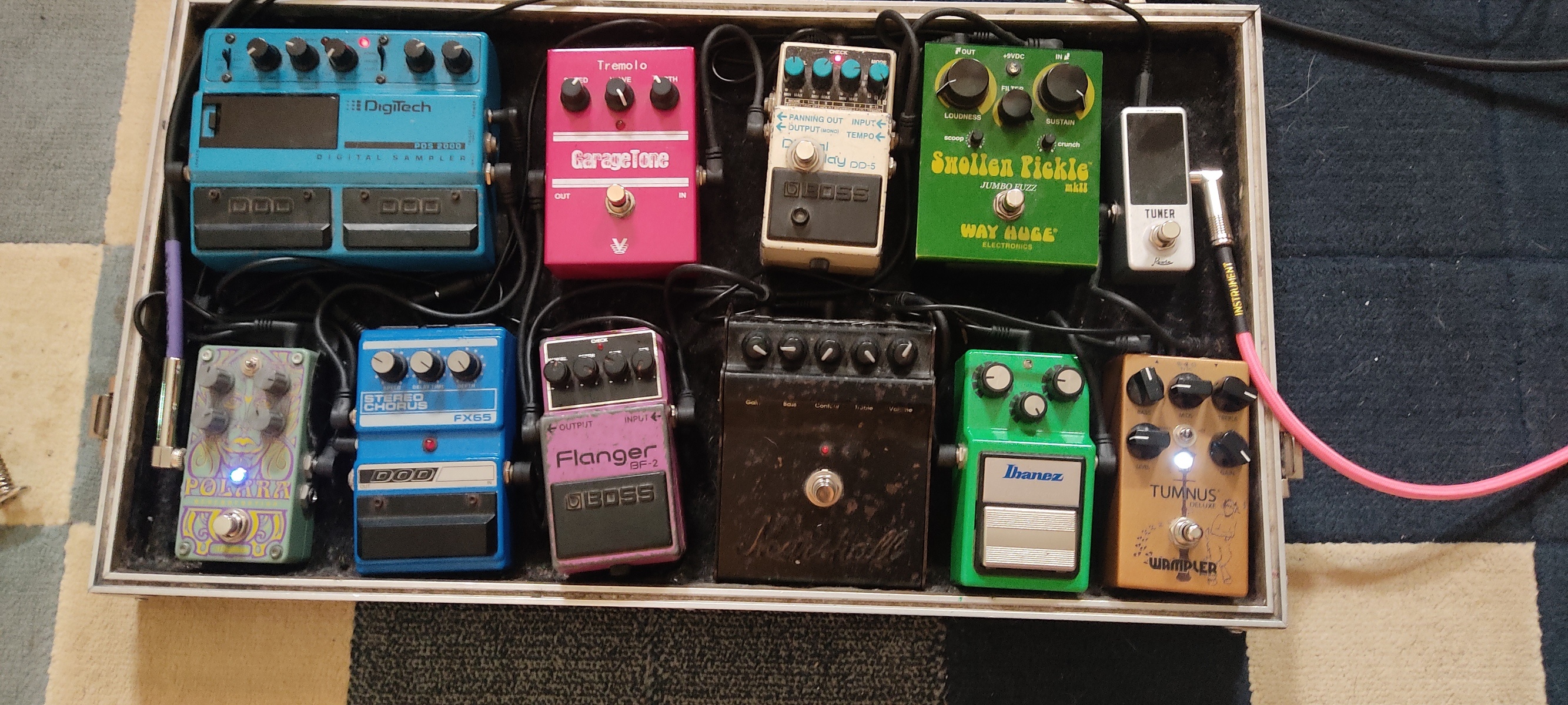 Pedalboard by marc0os featuring LT-910 Chromatic Tuner, Wampler Tumnus Deluxe, and Ibanez TS9 Tube Screamer and 8 more pieces of gear