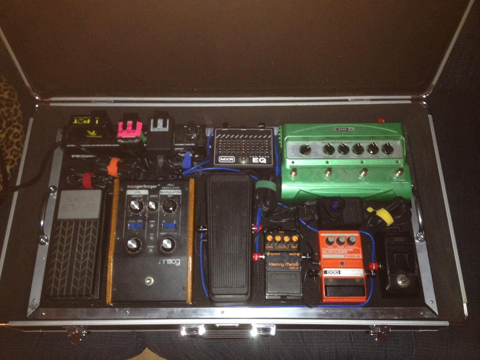 Pedalboard by cornfed94 featuring Korg PB-1 Pitchblack, DOD FX80-B Compressor Sustainer, and Boss HM-2 Heavy Metal and 5 more pieces of gear