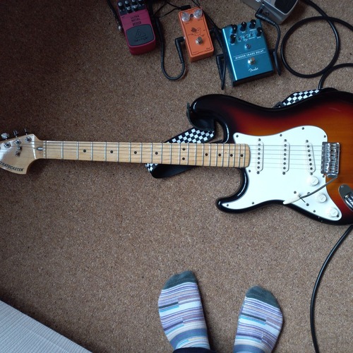 Photo of Fender Stratocaster (1978-1981) in a guitar