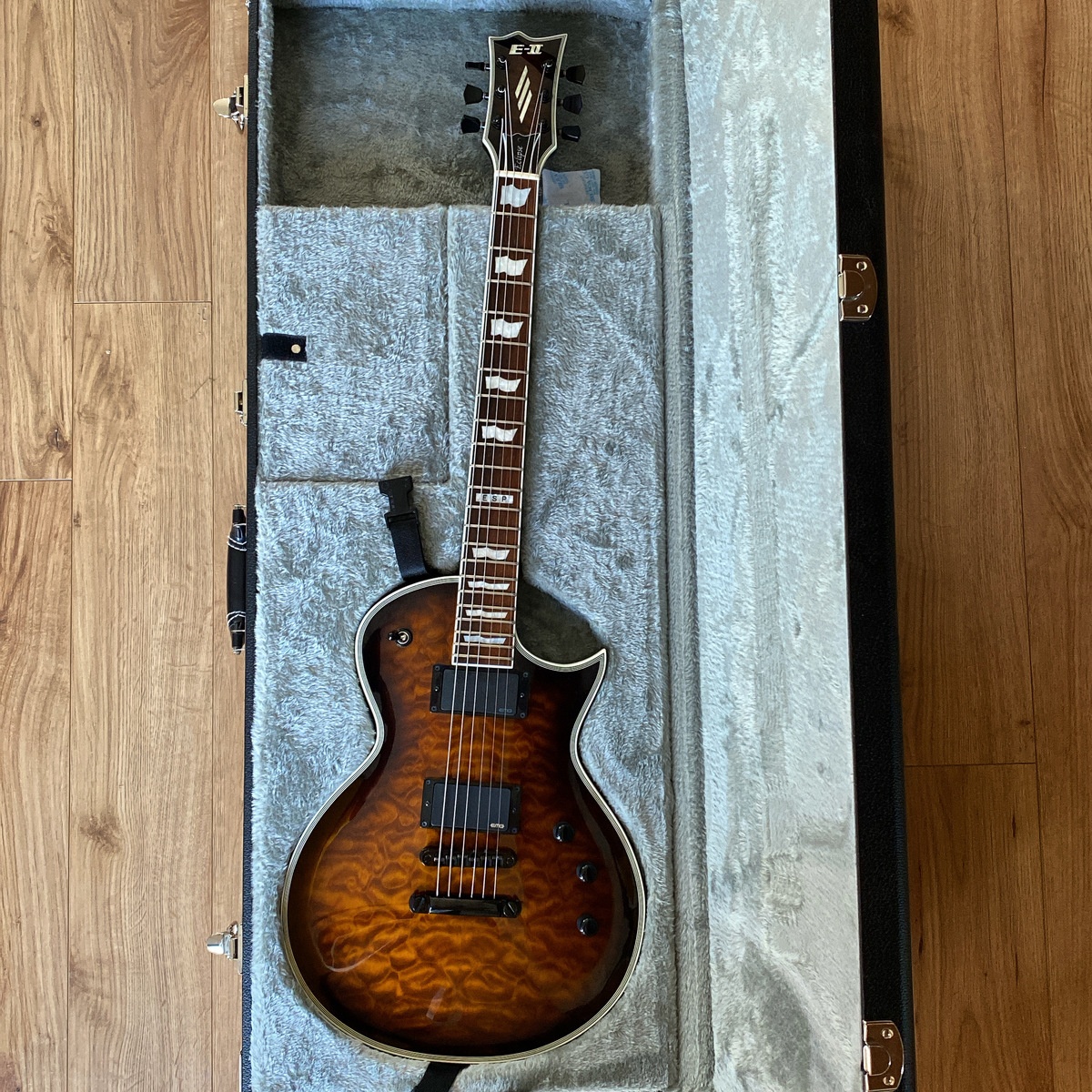Metal Music Gear Setup by axel_tnl featuring ESP E-II ECLIPSE QM DBSB, EMG 81 Active Ceramic Humbucker Guitar Pickup, and EMG 60 and 4 more pieces of gear