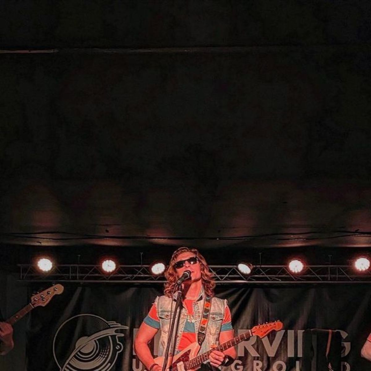Fender Live Rig by nicholas_poprocky featuring Squier Classic Vibe '60s Jazzmaster, Fender Tone Master Deluxe Reverb, and Fender Monogrammed Guitar Strap
