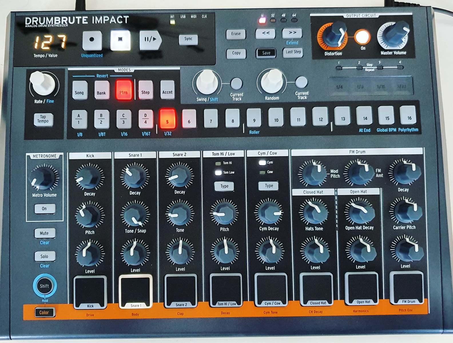 Drum Kit by bart_van_zon featuring Arturia DrumBrute Impact