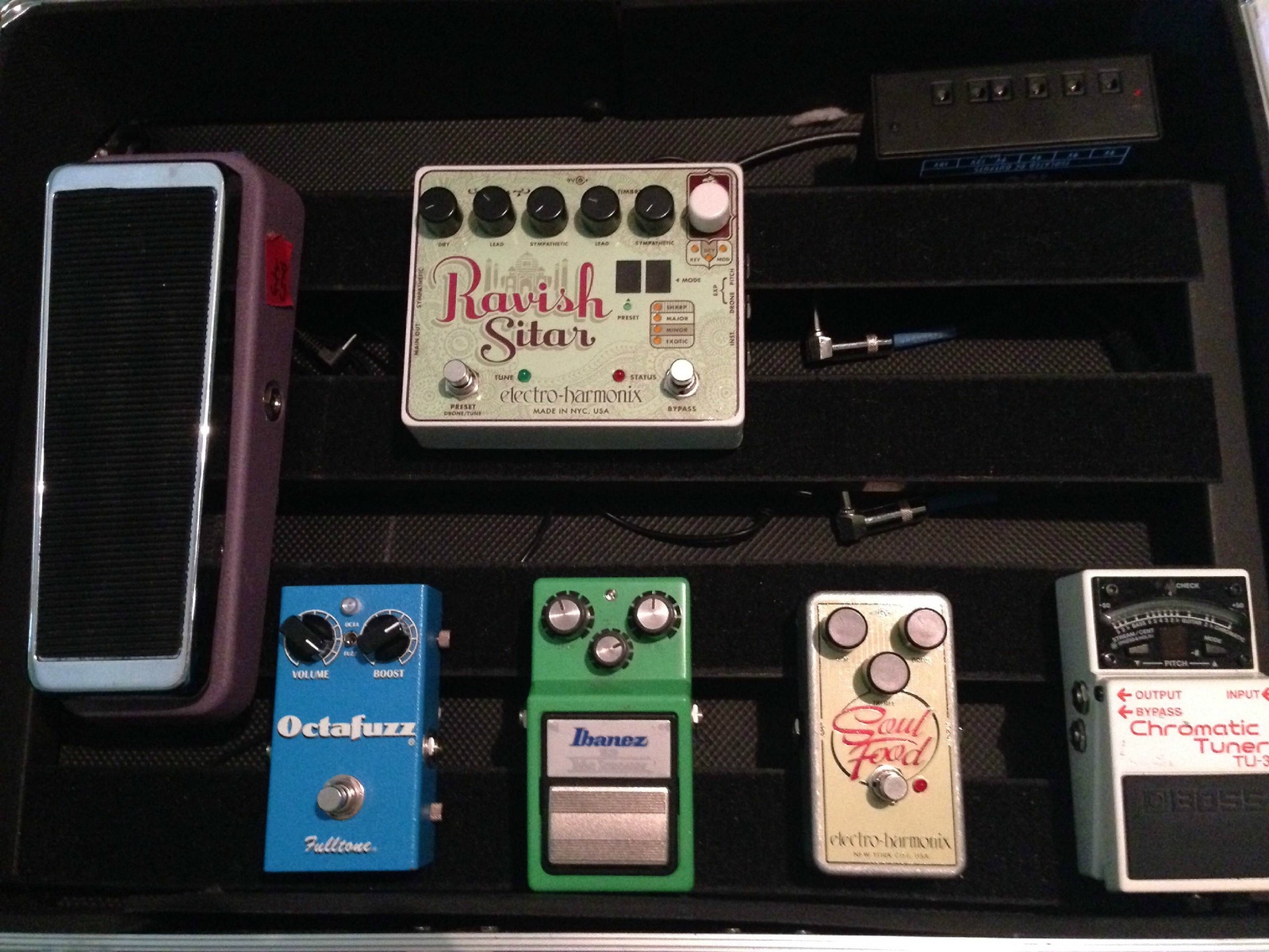 Electro-Harmonix Music Gear Setup by themusicalmark_gmail_com featuring Ibanez TS9 Tube Screamer, Boss TU-3 Chromatic Tuner, and Fulltone OF-2 Octafuzz and 2 more pieces of gear