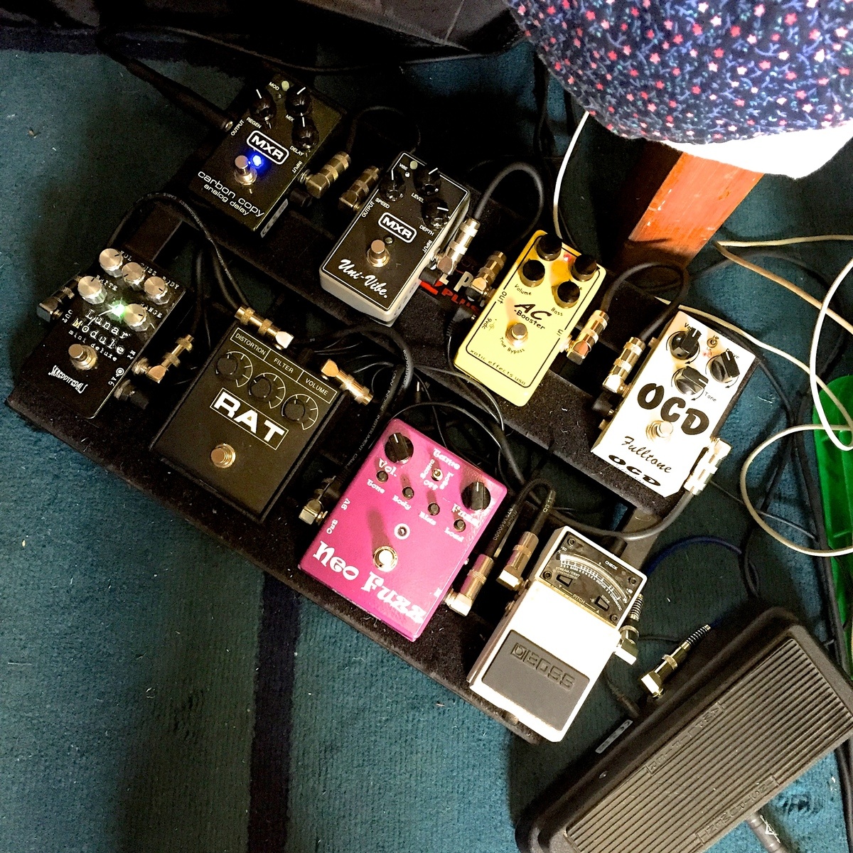 MXR Music Gear Setup by s1ngram featuring Fulltone OCD, Pro Co RAT 2, and MXR M169 Carbon Copy and 2 more pieces of gear