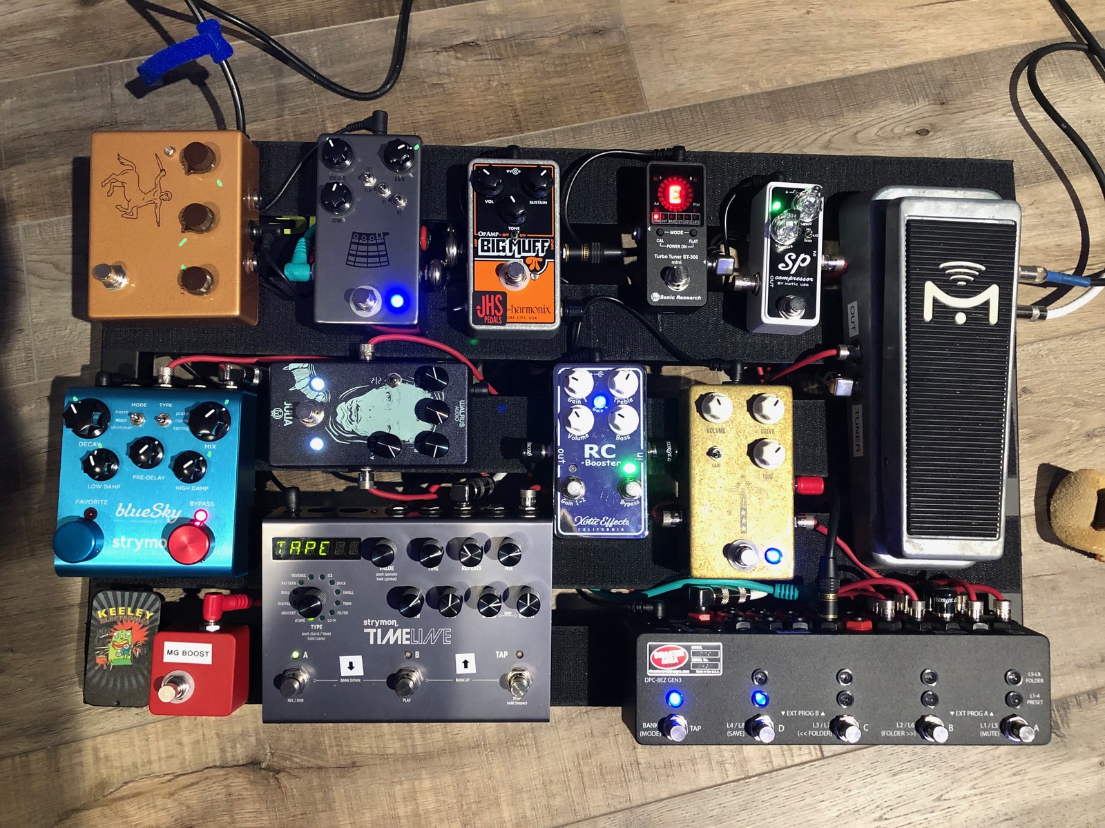 Pedalboard by josh_self featuring Strymon TimeLine, Strymon blueSky Reverberator, and Walrus Audio Julia and 9 more pieces of gear