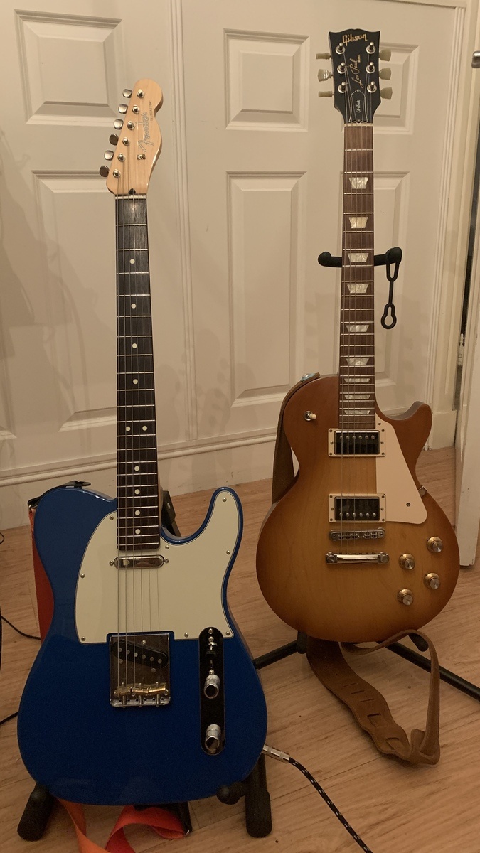 Gibson Music Gear Setup by andreyakladov featuring Fender MIJ Hybrid II Telecaster and Gibson Les Paul Tribute 2018