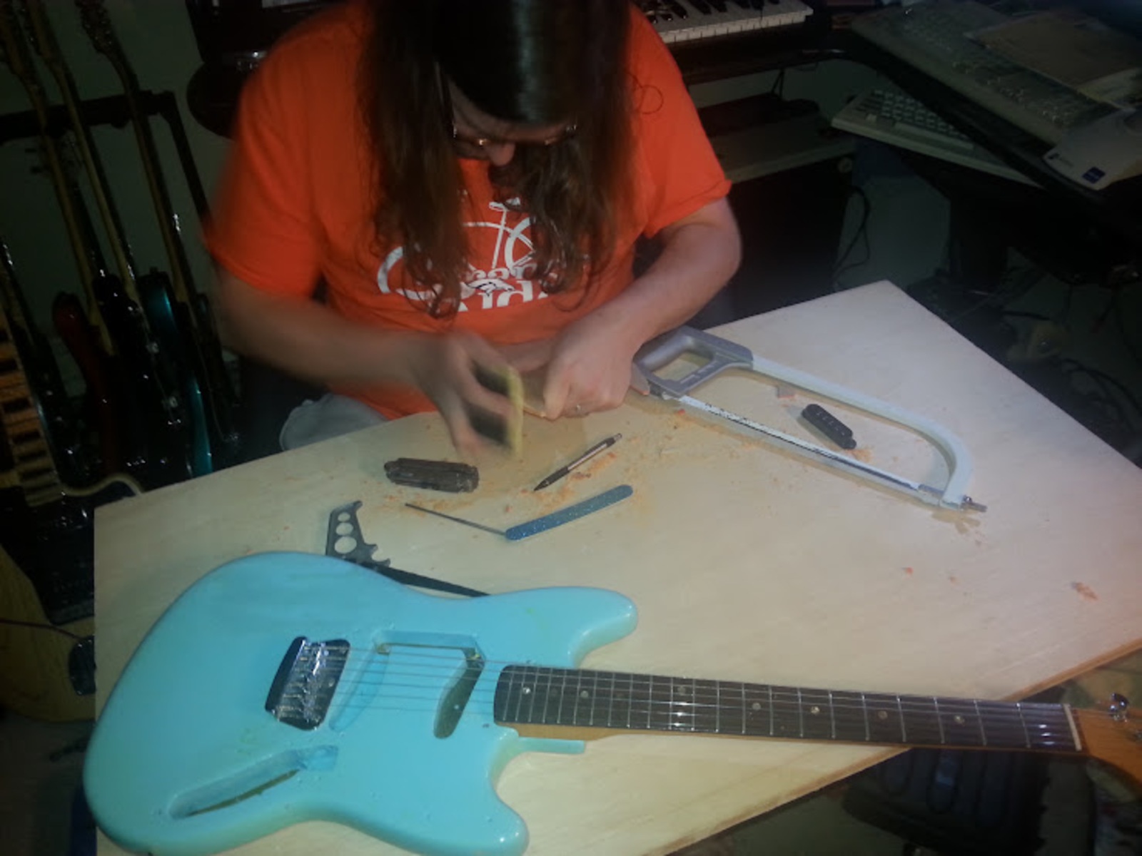 Music Gear Setup by creepingnet featuring Fender Musicmaster Electric Guitar