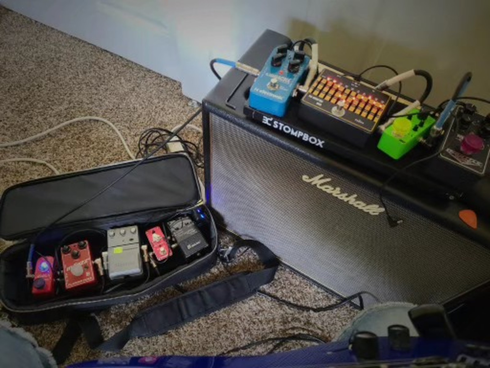Metal Pedalboard by marcus_greenlee featuring Mesa/Boogie Throttle Box, Ibanez TS9 Tube Screamer, and Boss TU-3W Chromatic Tuner