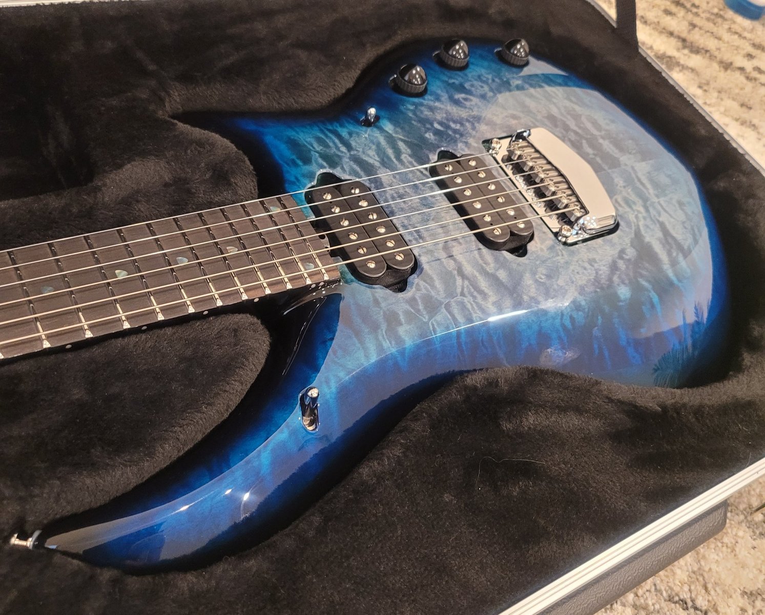 Music Gear Setup by richaad featuring Ernie Ball Music Man Majesty 6 Quilt Top Electric Guitar