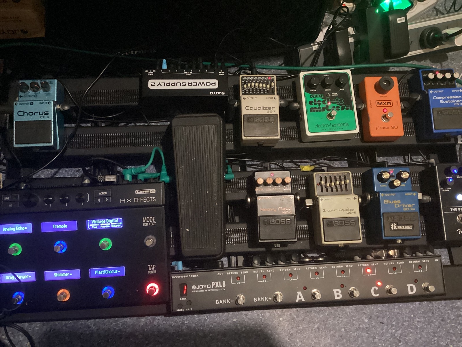 Boss Pedalboard by mikky_whalan featuring Fender The Bends Compressor, Boss CS-3 Compression Sustainer, and Boss BD-2W Blues Driver Waza Craft and 9 more pieces of gear