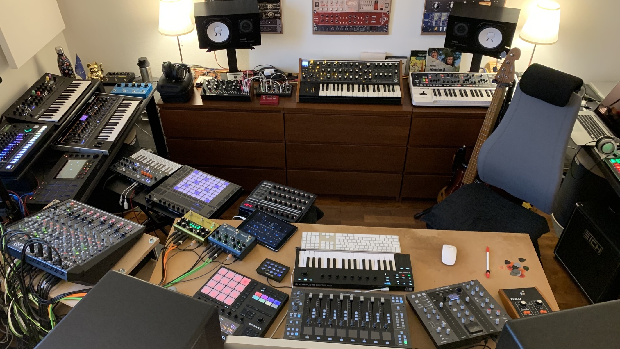 Music Gear Setup by syntheziax featuring Solid State Logic BiG SiX 18-input Desktop Analog Mixer and Interface