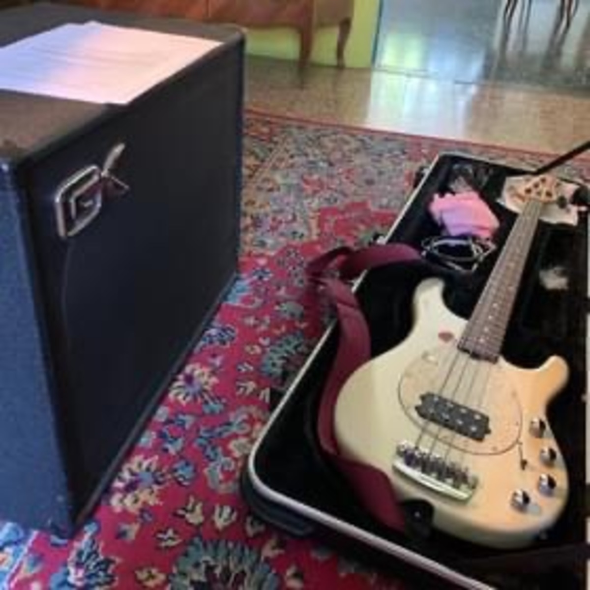 Ernie Ball Amp Rig by japo91 featuring Ernie Ball Music Man Sterling 4 Classic and Gallien-Krueger CX 210 Bass Cabinet