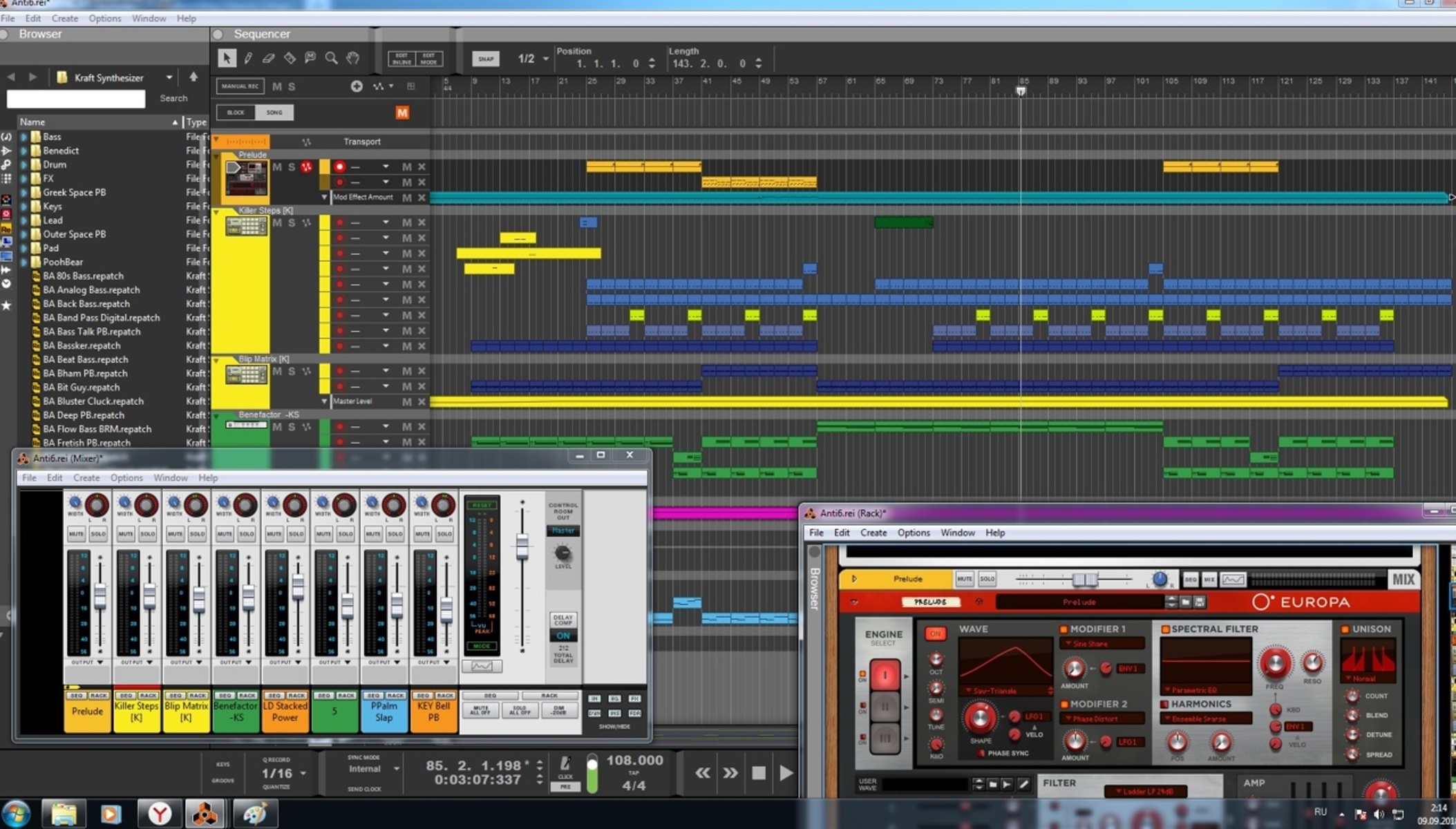 Electronic Studio Setup by m_zi featuring Reason Studios Reason