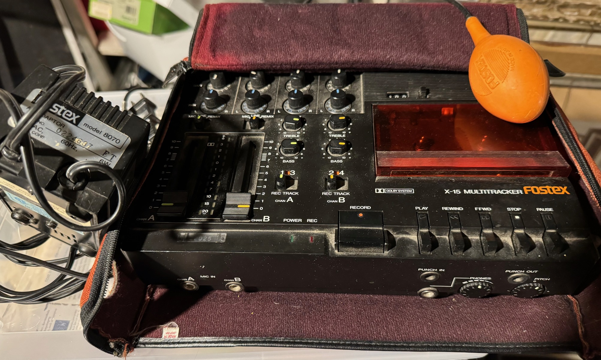 Studio Setup by patrick_lee featuring Fostex X-15 Multitrack Recorder