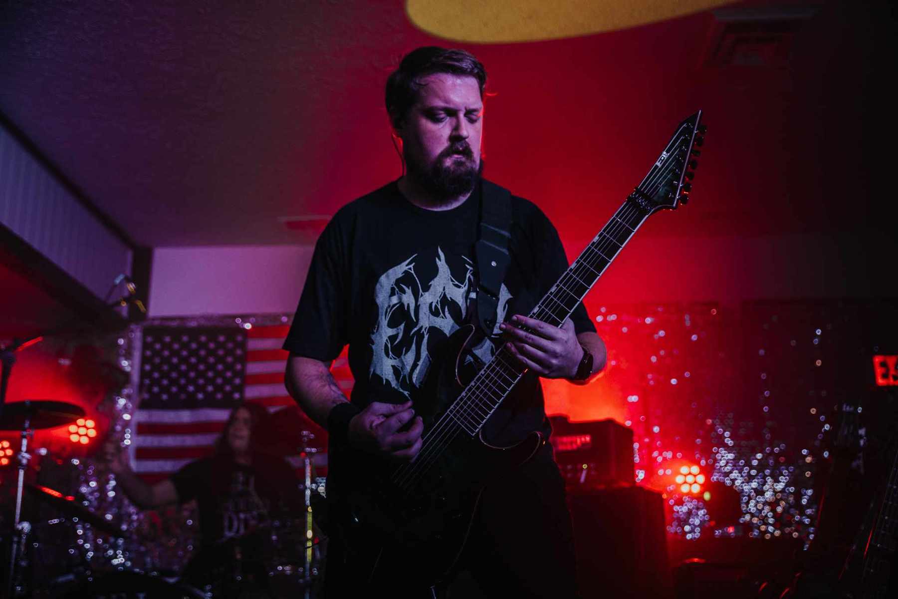 Metal Live Rig by chris_meyers featuring ESP E-II Horizon FR-7, Mono Cases The Betty Strap Long, and Ernie Ball Prodigy Guitar Picks 1.5 mm Black Mini 6-Pack