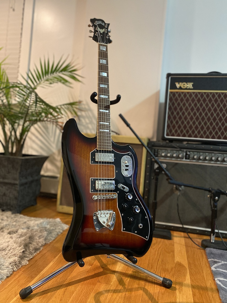 Studio Setup by nsemest182 featuring Guild S-200 T-Bird