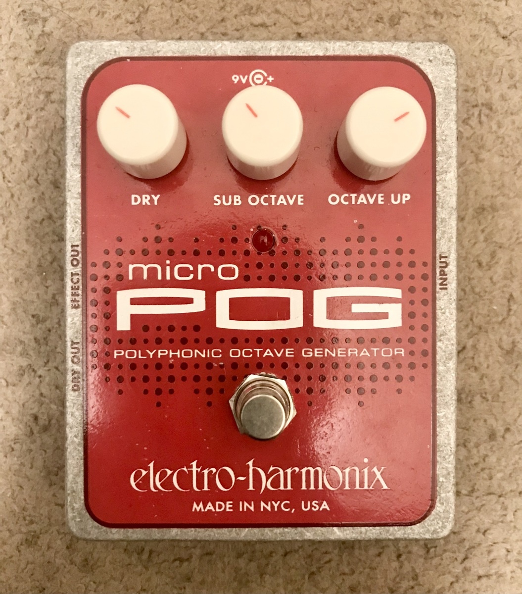 Pedalboard by akidcalledoutlaw featuring Electro-Harmonix Micro POG Polyphonic Octave Generator