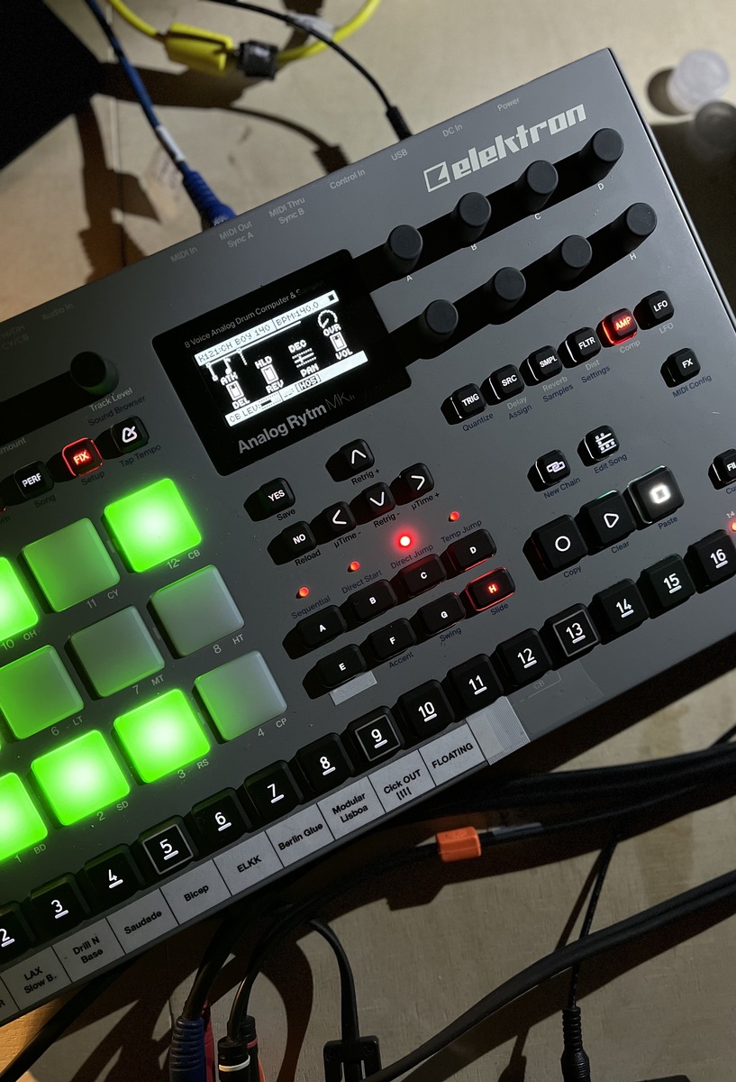 Electronic DJ Setup by mikromono featuring Elektron Analog Rytm MKII