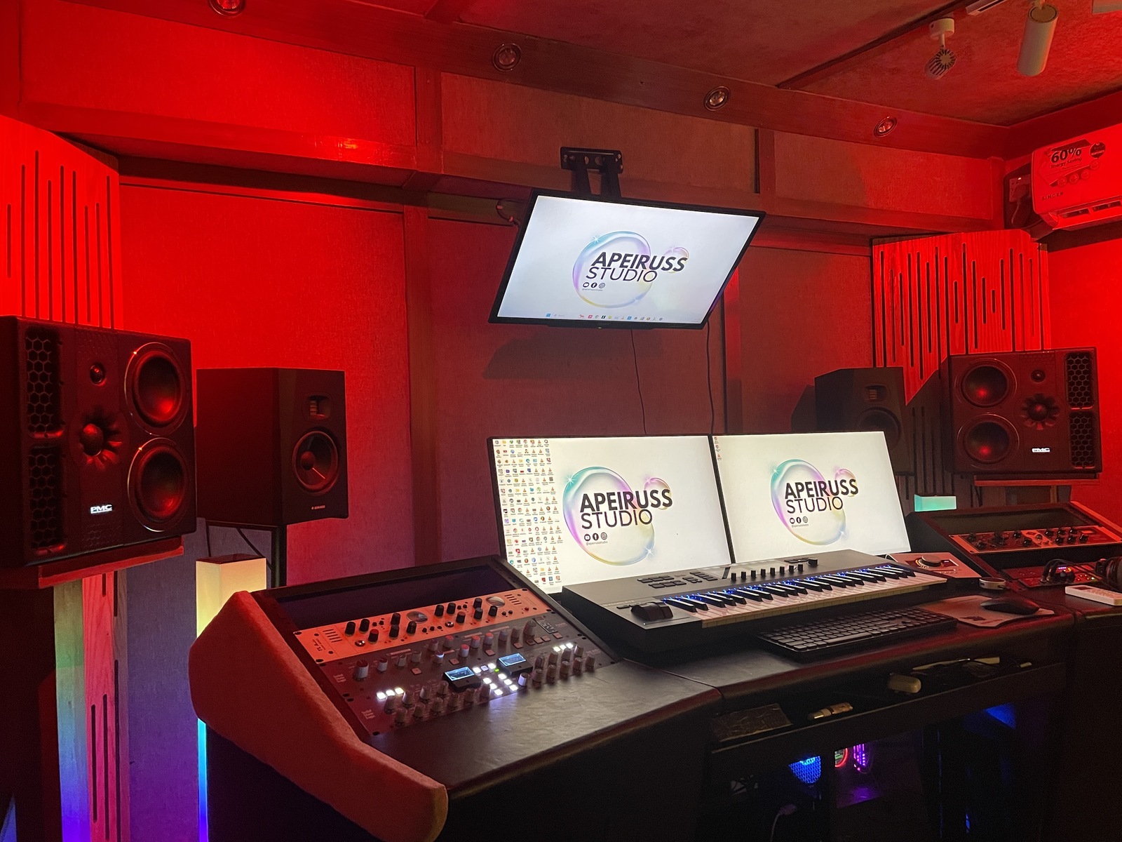 Electronic Studio Setup by apeiruss featuring PMC 6-2, Solid State Logic Bus+, and Solid State Logic Fusion and 4 more pieces of gear