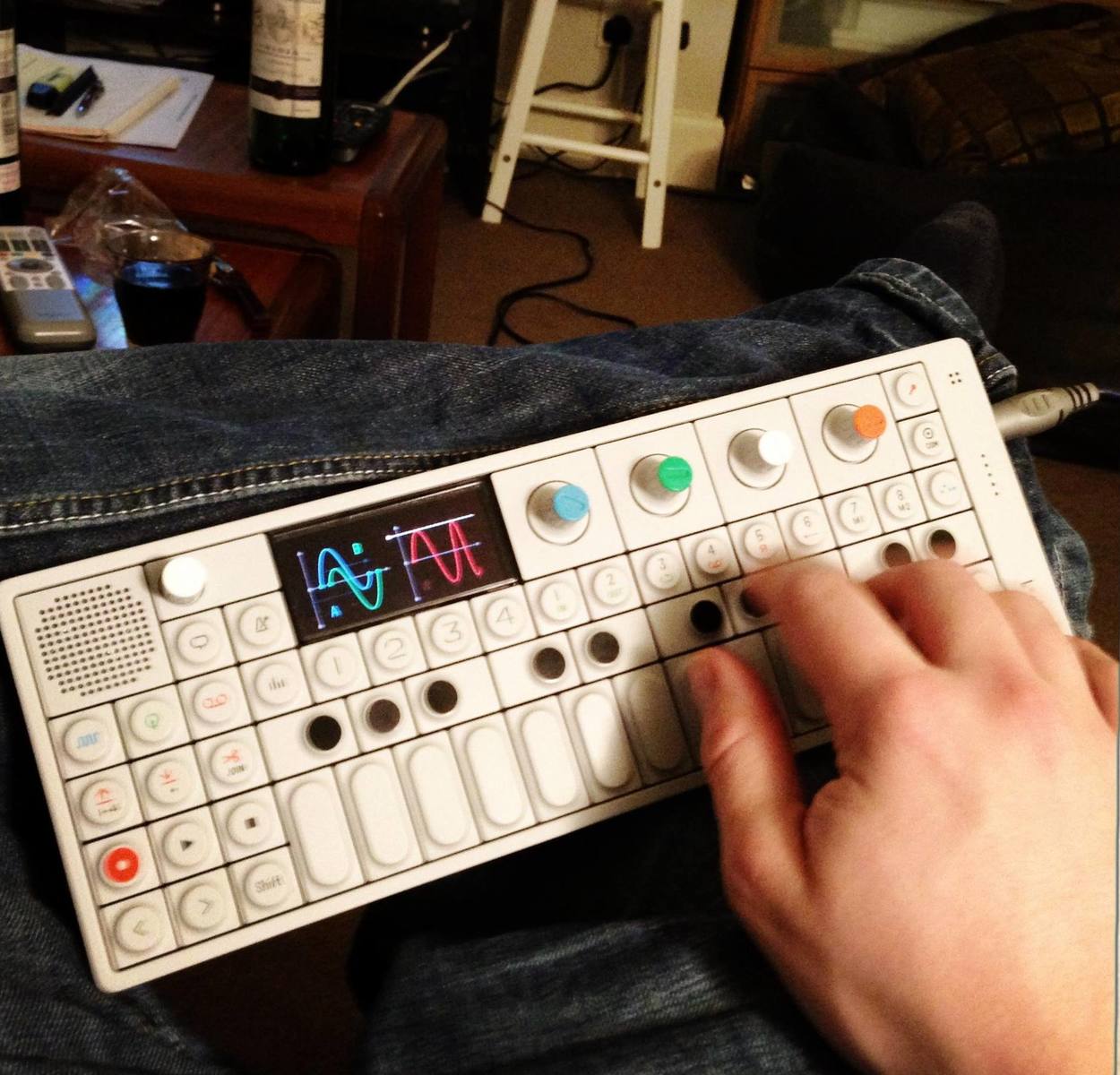 Music Gear Setup by fathand featuring Teenage Engineering OP-1 Portable Synthesizer