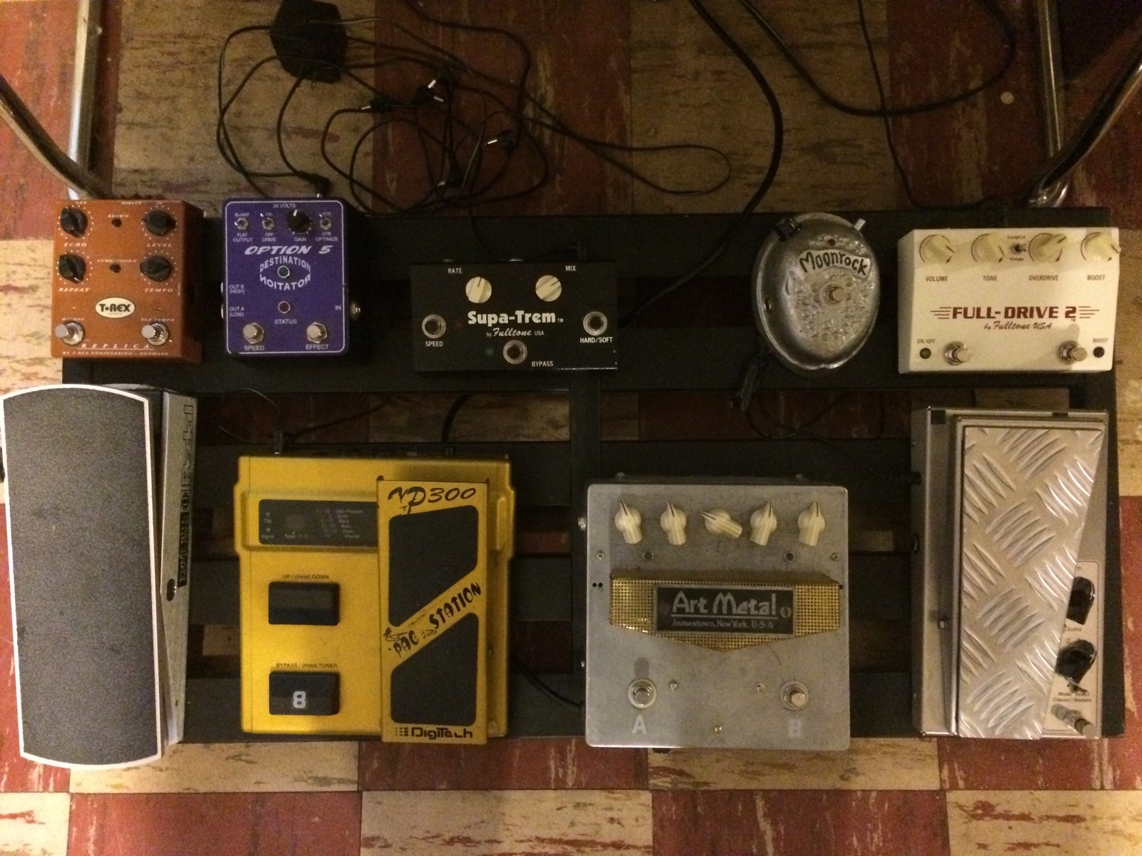 Pedalboard by scot_fleming featuring DigiTech XP-300 Space Station, Option 5 Destination Rotation Single, and Fulltone Supa-Trem ST-1 and 4 more pieces of gear