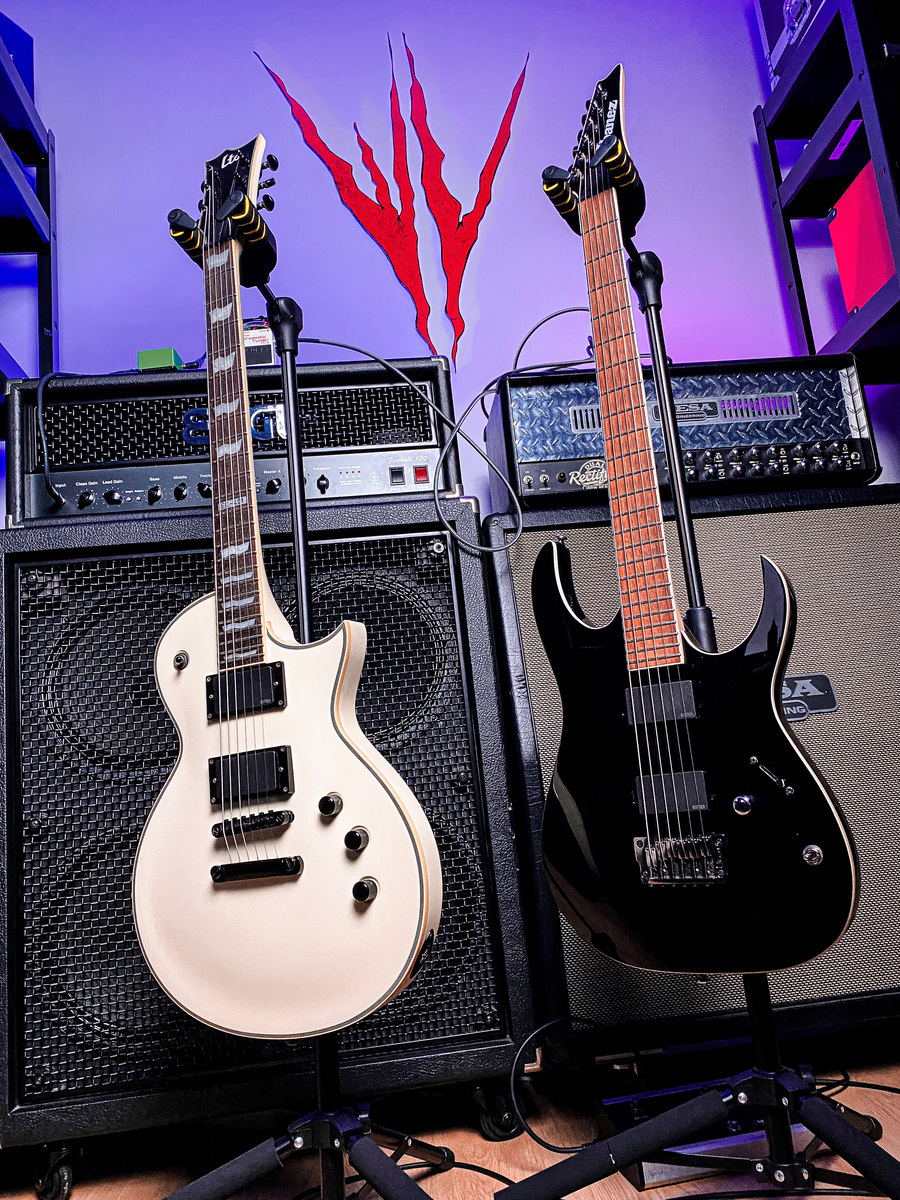 Metal Amp Rig by tolgasert featuring ESP LTD EC-401, Ibanez RGIB6 Baritone Electric Guitar, and ENGL E412XXL 240W 4x12 Cabinet and 3 more pieces of gear