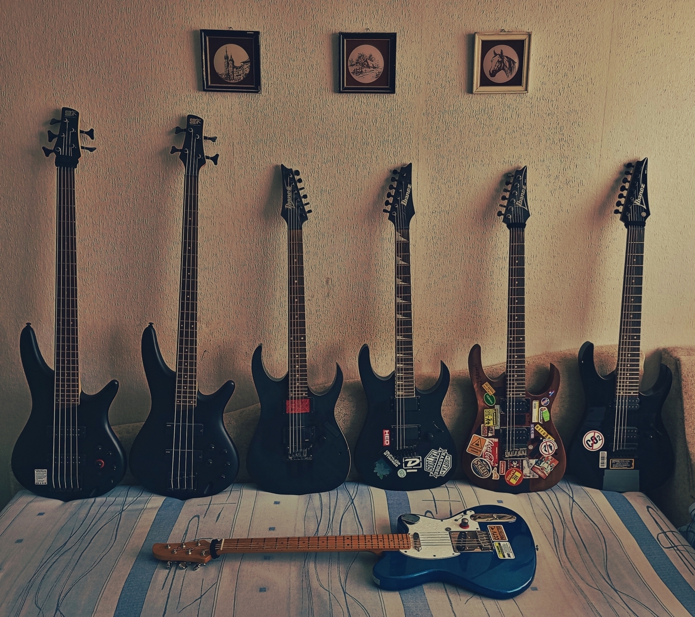 Metal Music Gear Setup by linkoutchannel featuring Ibanez RG7421, Ibanez RG421, and Ibanez Talman TM302PM and 2 more pieces of gear
