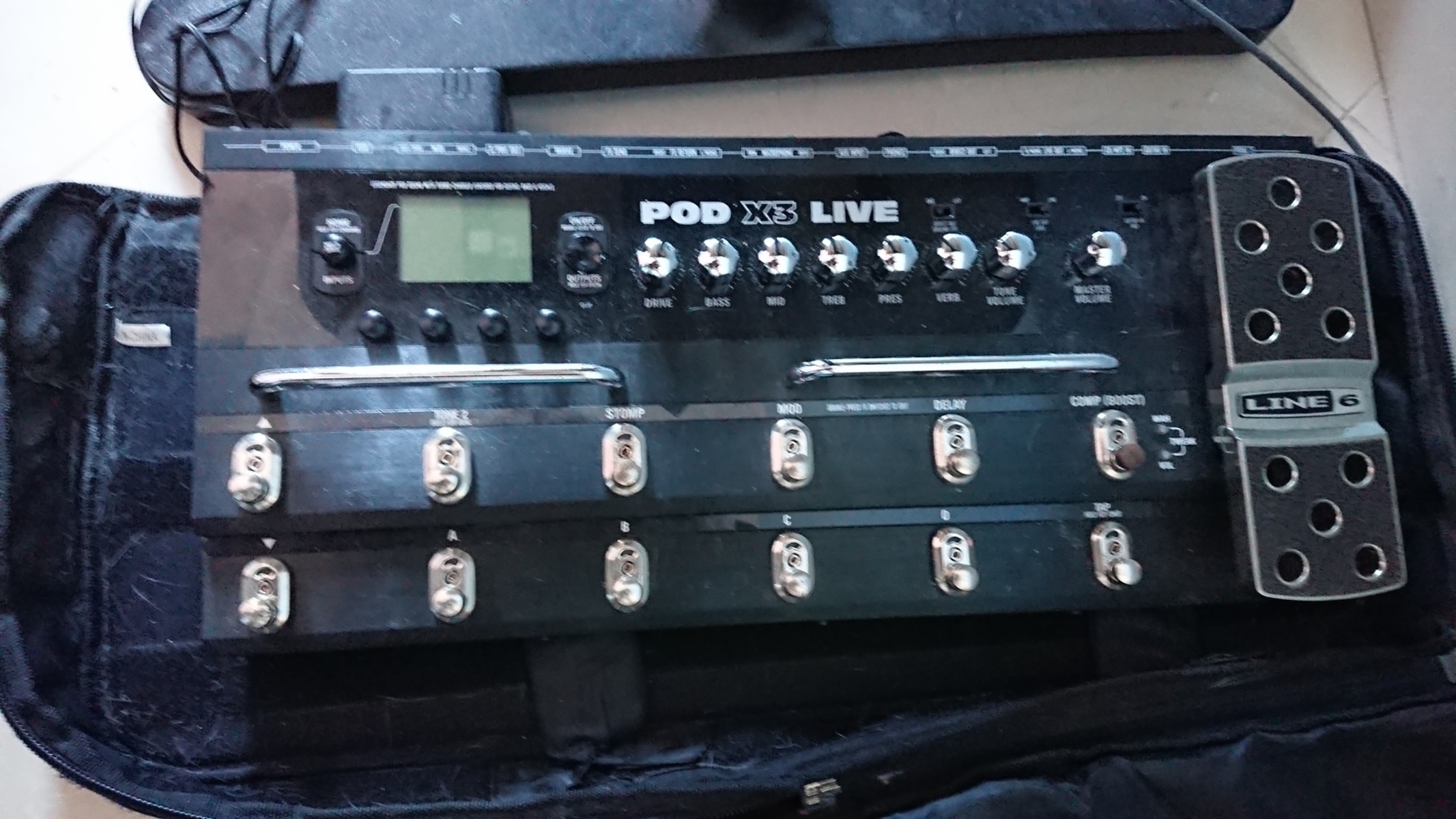 Pedalboard by lminiero featuring Line 6 POD X3 Live
