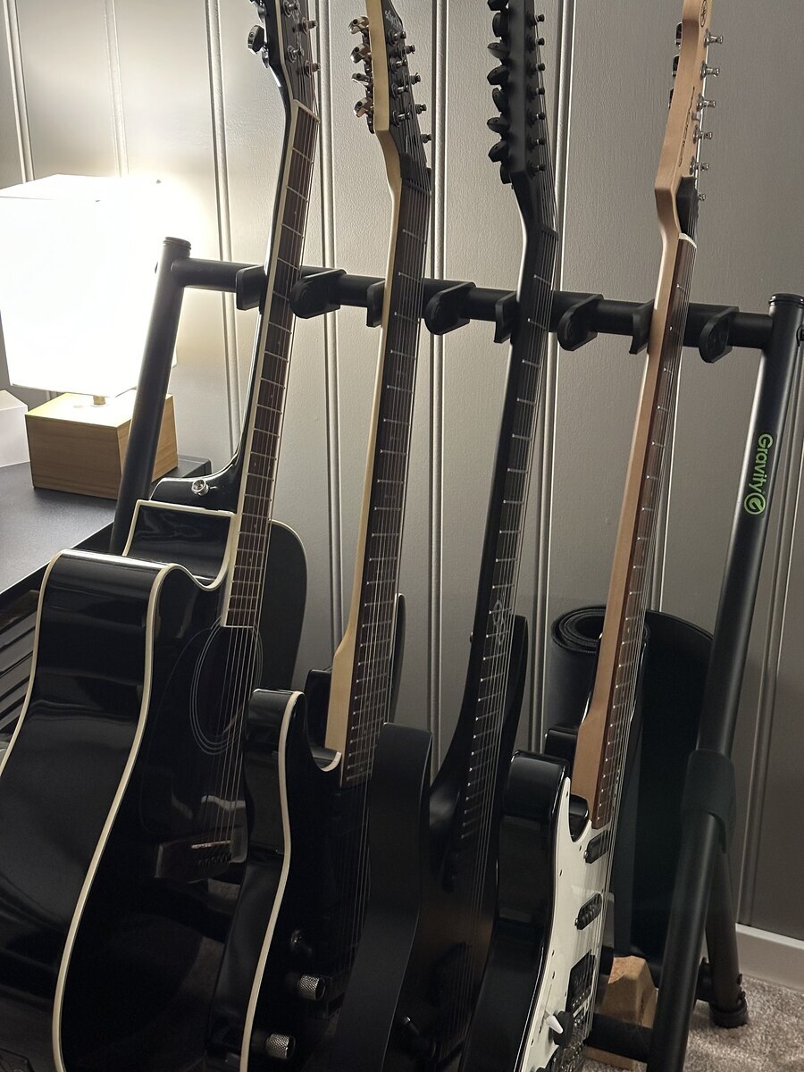 Studio Setup by jesperado featuring Schecter Omen-8, Solar A2.7TBR, and Yamaha Pacifica 112J and 2 more pieces of gear