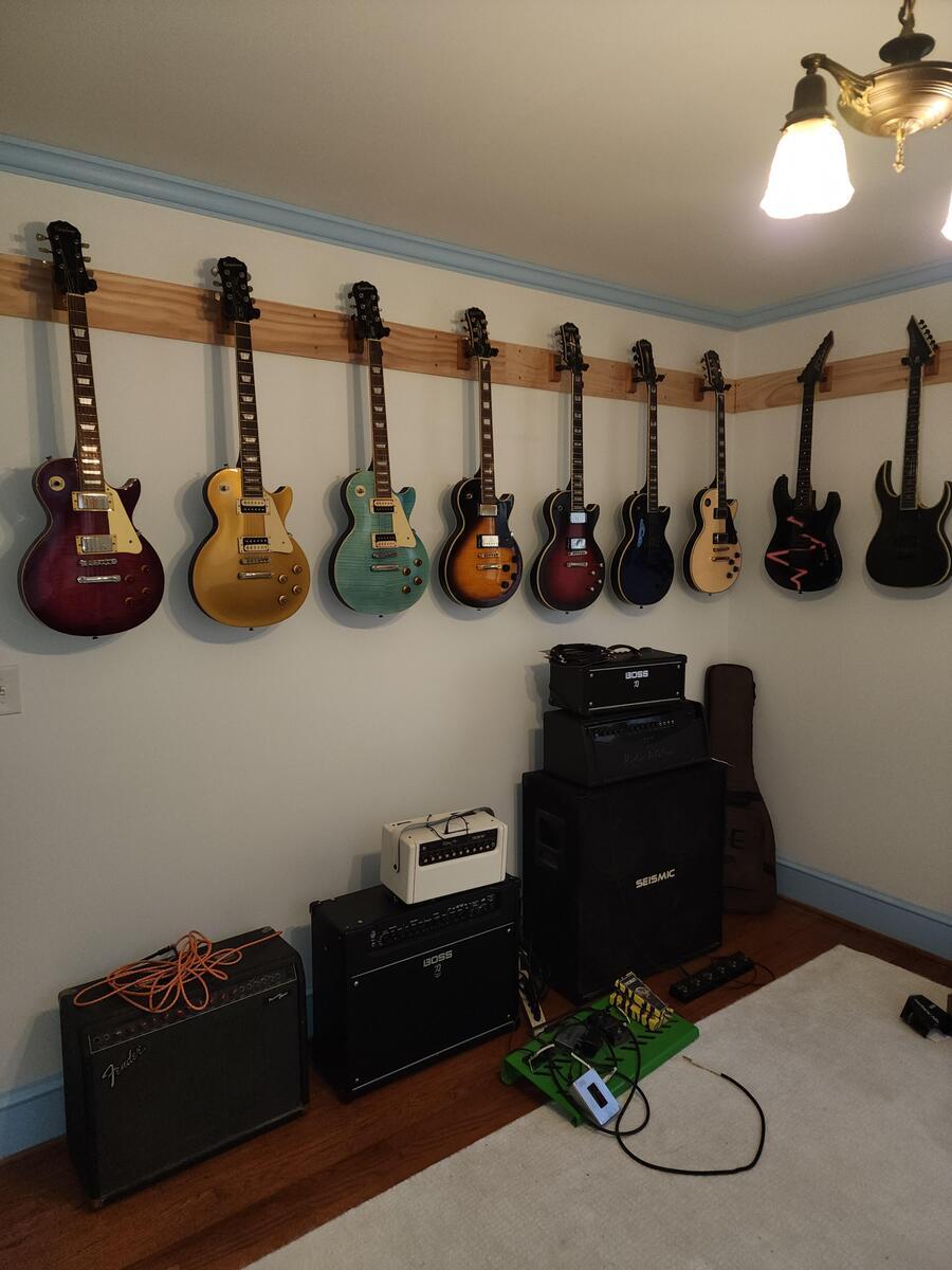 Music Gear Setup by shermantypething featuring Gibson Les Paul Goldtop