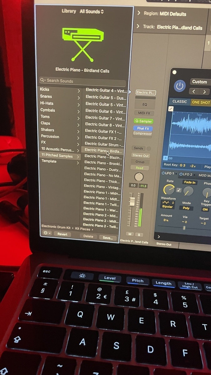Electronic Studio Setup by kingdcn featuring Apple Logic Pro and Apple MacBook Pro (General)