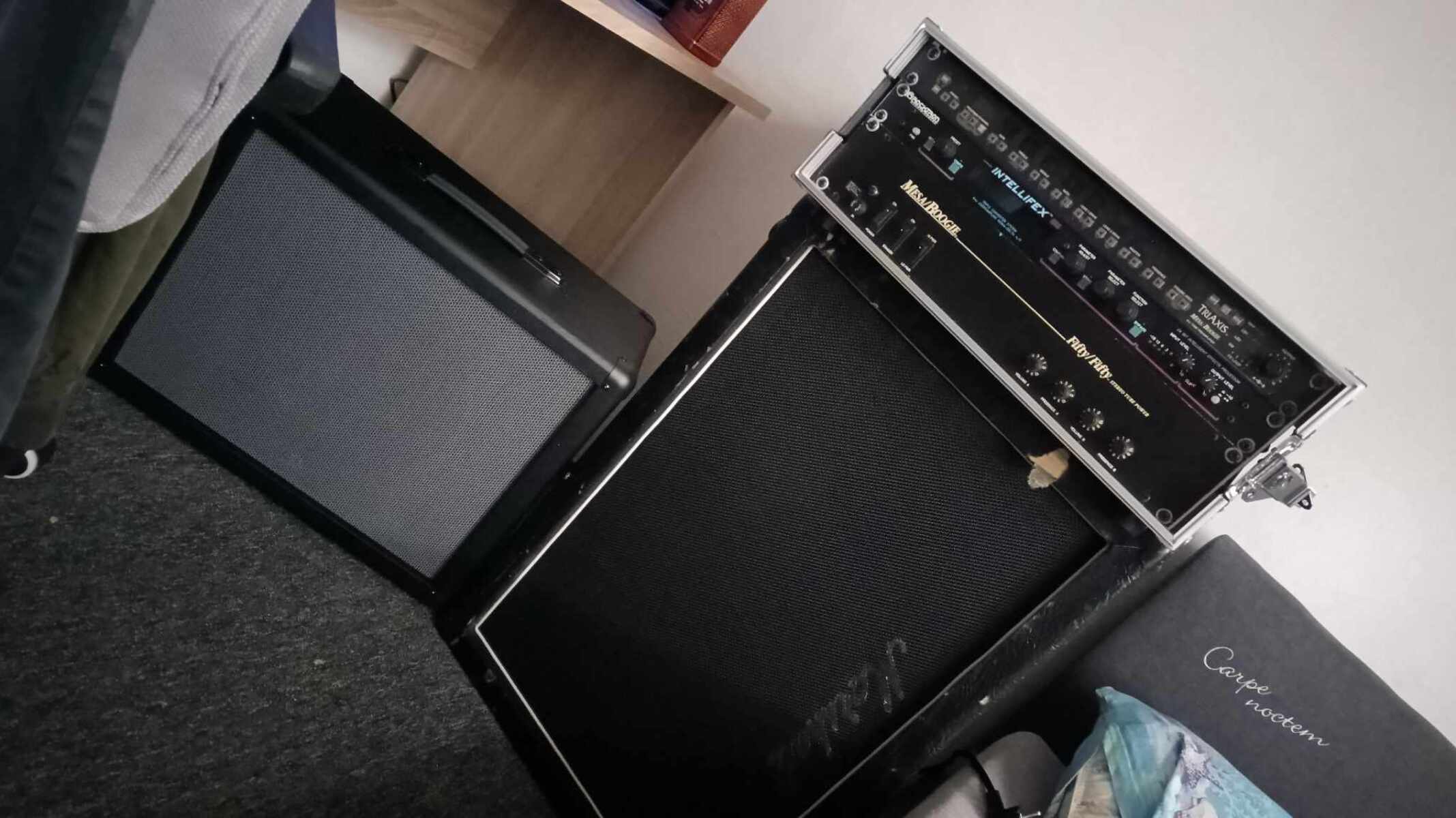 Metal Studio Setup by dalik_simecka featuring Mesa/Boogie Fifty/Fifty, Rocktron Intellifex, and Mesa/Boogie Triaxis Guitar Preamp