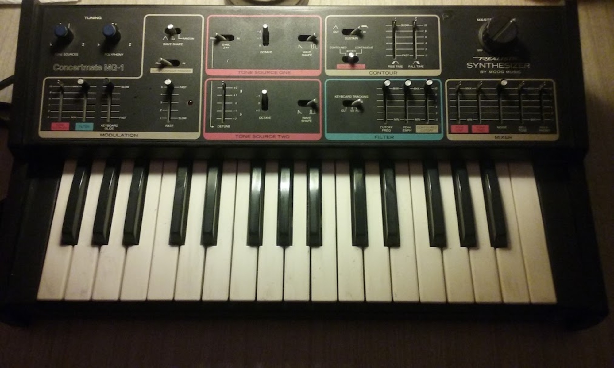 Electronic Synth Setup by shok featuring Moog (Realistic) Concertmate MG-1