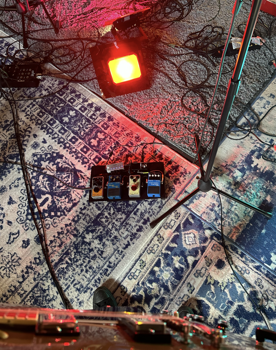 Pedalboard by naive_nature featuring Epiphone Inspired by Gibson Dot ES-335, Pedaltrain Metro 16, and Boss CS-3 Compression Sustainer and 6 more pieces of gear