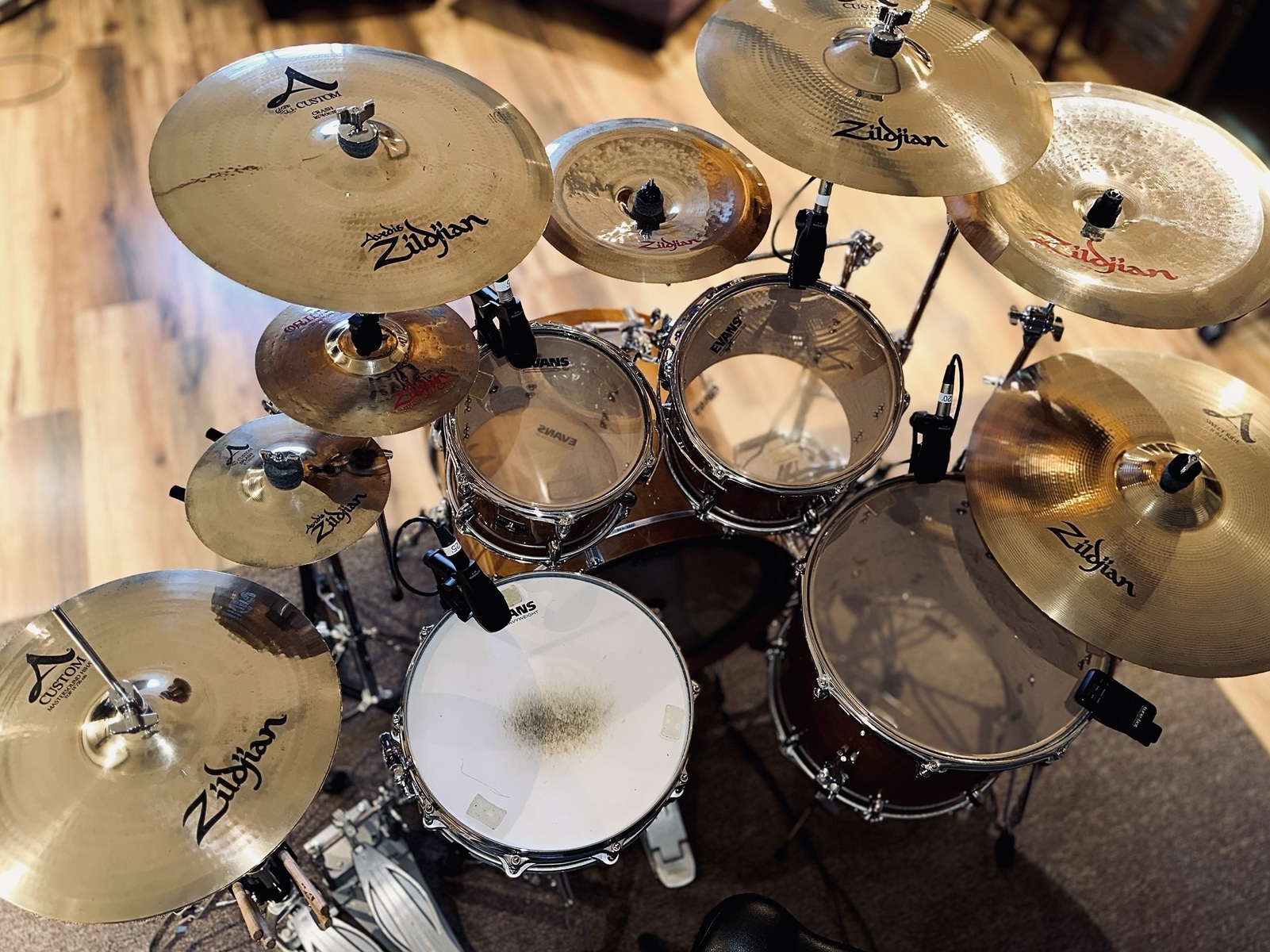 Metal Drum Kit by davidjtessier featuring Pearl FTSS-1435 Free-Floating Stainless Steel 14x3.5" Piccolo Snare Drum (4th Gen) 2014 - Present, Tama Speedcobra Double Pedal HP910LWN, and Tama HH315D Speed Cobra 310 Hi-hat Stand and 8 more pieces of gear