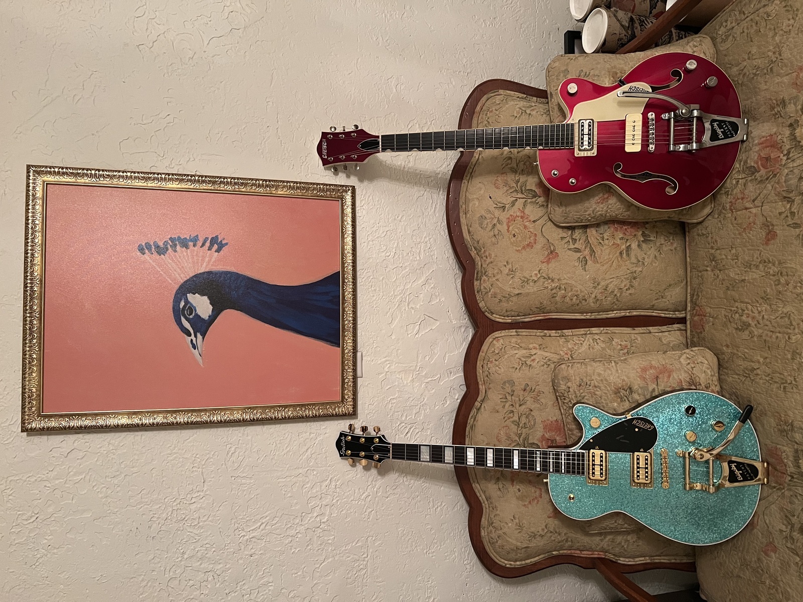 Music Gear Setup by rocke031 featuring Gretsch G6115T-LTD15 Center Block Junior “Red Betty” with Bigsby Limited Edition 2016 and Gretsch G6229TG Players Edition Sparkle Jet BT