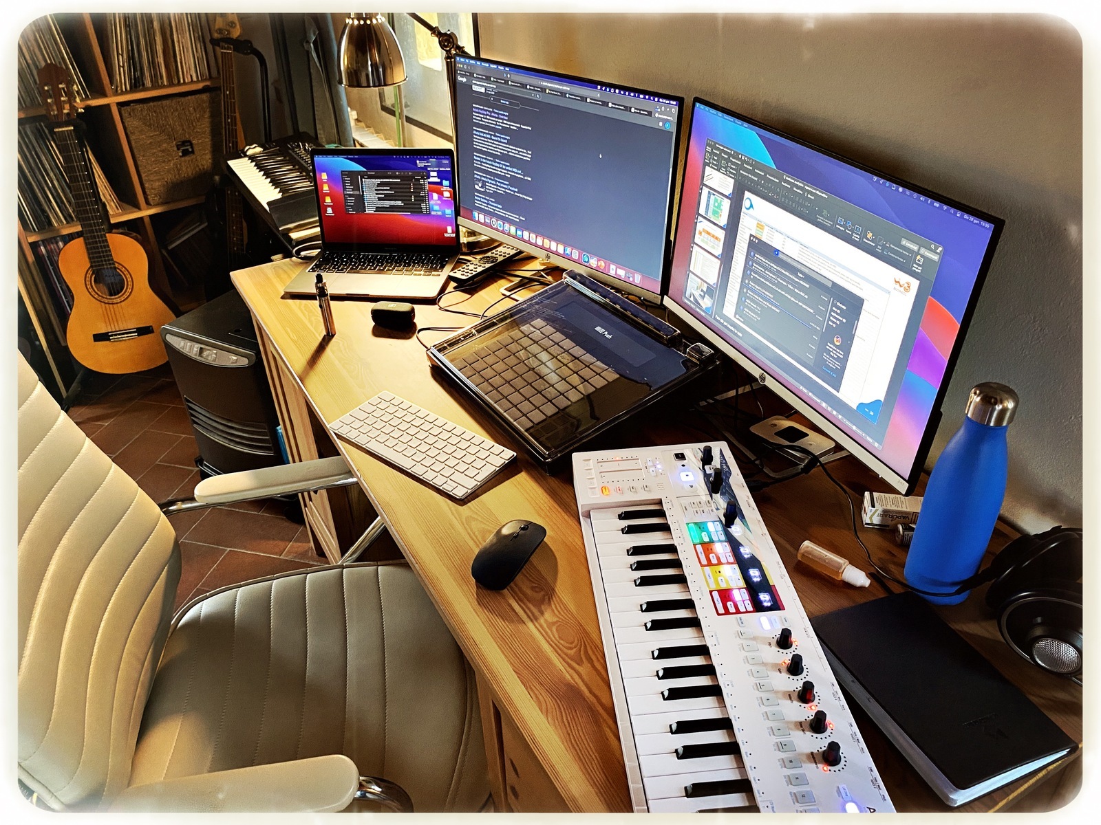 Electronic Studio Setup by grizzlydub featuring Arturia KeyStep Pro and Ableton Push 2