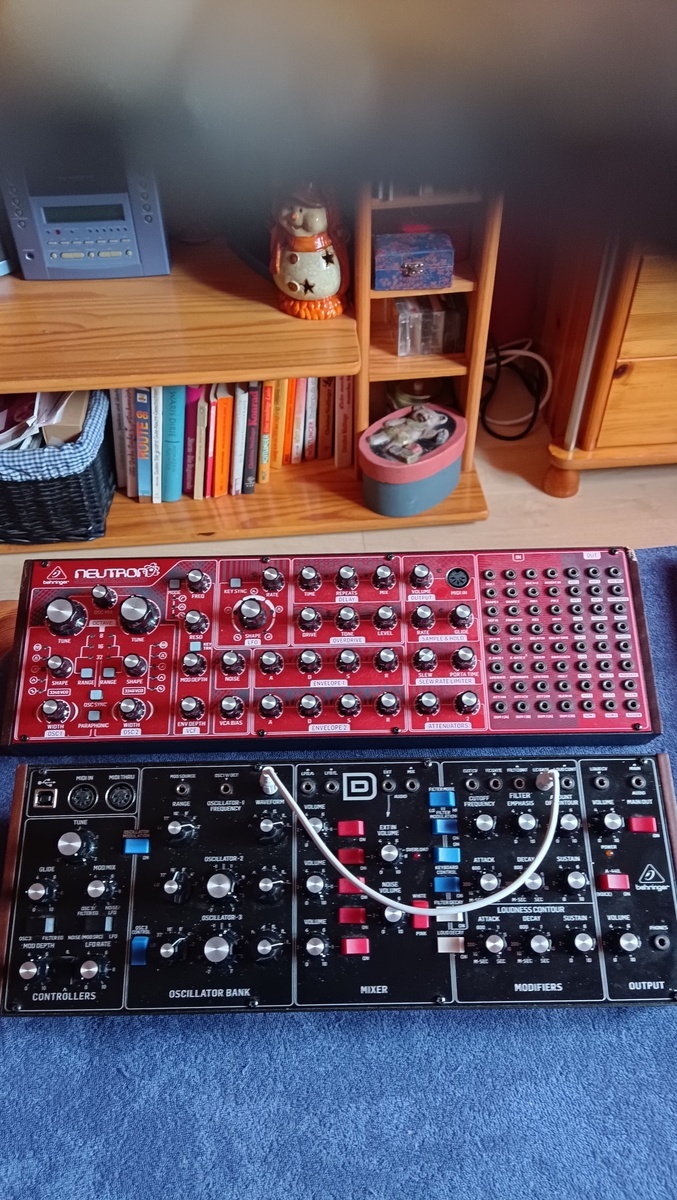 Electronic Studio Setup by flaxy1981 featuring Behringer Neutron and Behringer Model D