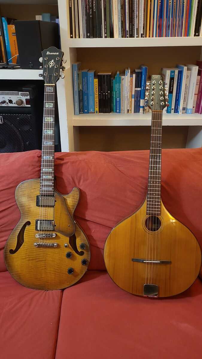 Fylde Music Gear Setup by aravin_dhillon featuring Ibanez Artcore AGS83B--12-01 and Fylde Touchstone Mandola