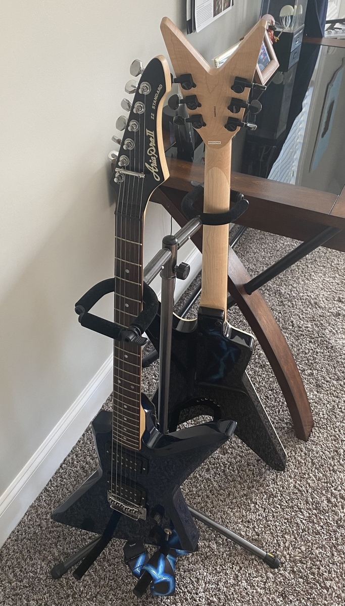 Dean Studio Setup by vortex3 featuring Dean MLX Flame Maple and Aria Pro II ZZ Standard