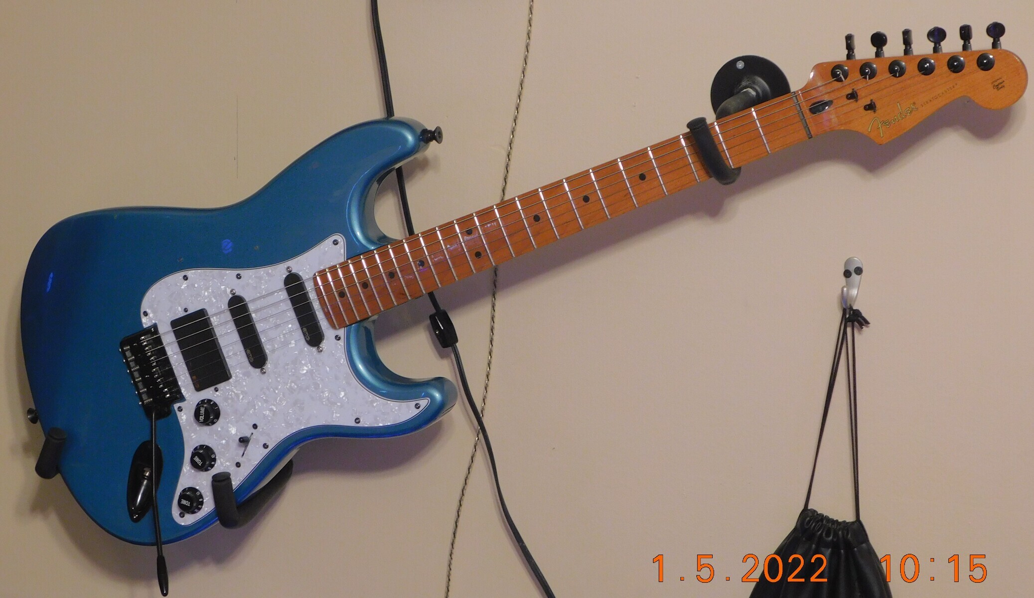 Music Gear Setup by gtrplyr83 featuring Fender Stratocaster Electric Guitar, Musiclily Tremolo, and EMG 57/66 TW Dual Sound Active Humbucker set and 6 more pieces of gear