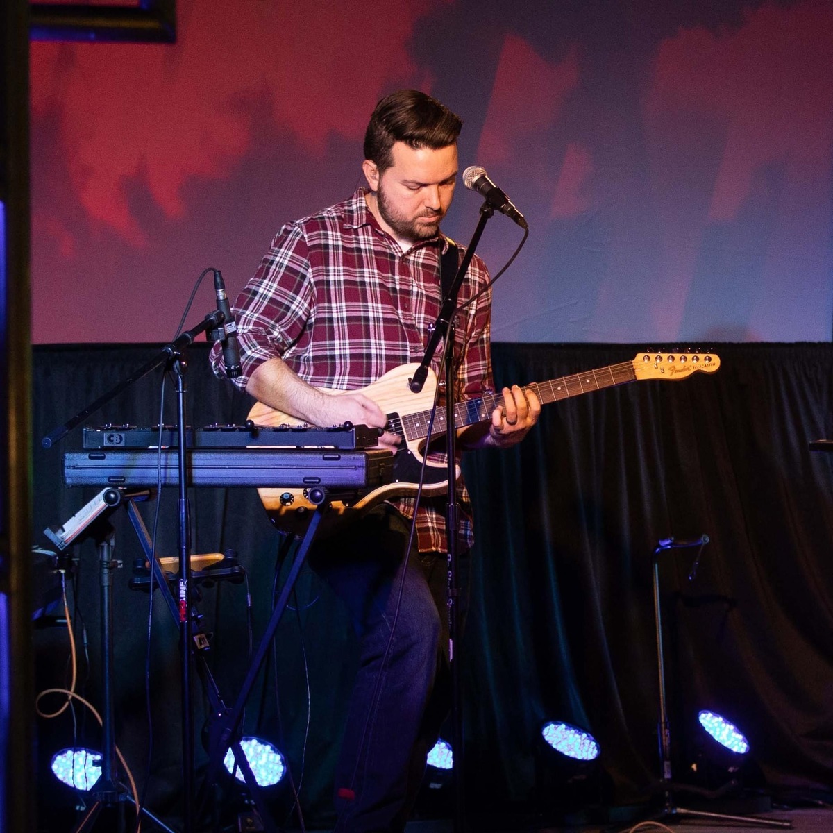 Shure Live Rig by mattlefevers featuring Fender Telecaster Jim Adkins JA-90, CB Percussion 6854 Bell Kit, and Shure SM57 and 1 more piece of gear