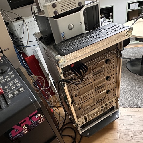 Photo of Roland VM-3100 and more gear in a studio