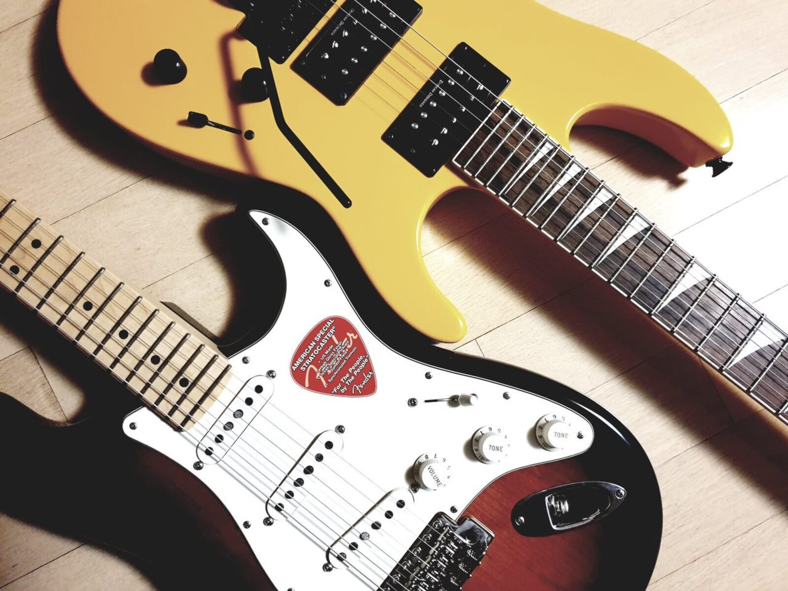 Fender Music Gear Setup by dongjaeyim featuring Fender American Special Stratocaster and Jackson Soloist SLX
